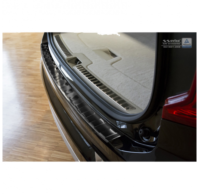 Protector Paragolpes Trasero Negro Acero Inox Volvo Xc90 2015- 'Ribs'